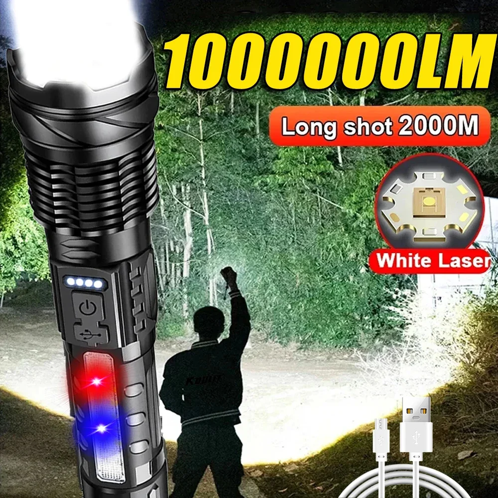 Outdoor Power For Camping - Potente torcia a LED ricaricabile da