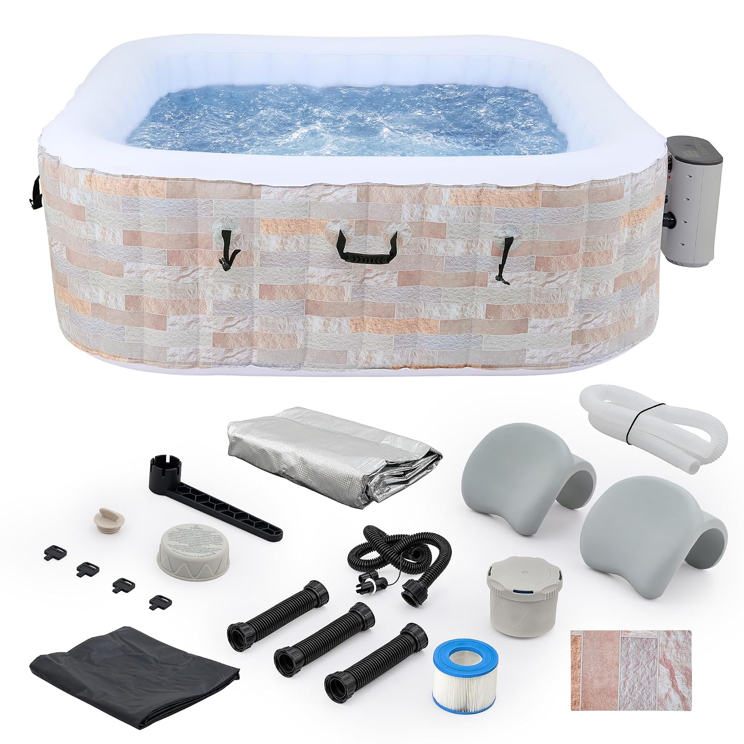 Outdoor Power For Hot Tub - Vasca Idromassaggio Gonfiabile da 6,5 Piedi,