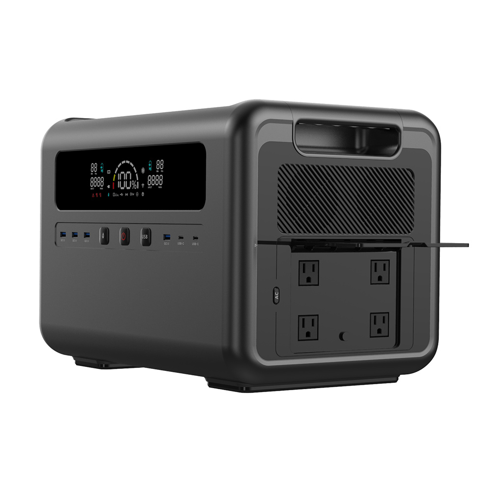Outdoor Power For Camping - Generatore Solare da 2400W, Stazione di