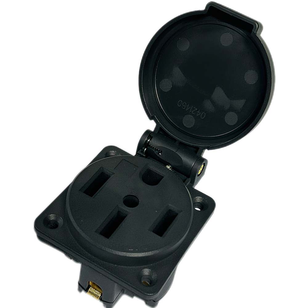 Outdoor Power Receptacle Box - Scatola di Ingresso Elettrico Impermeabile Nera