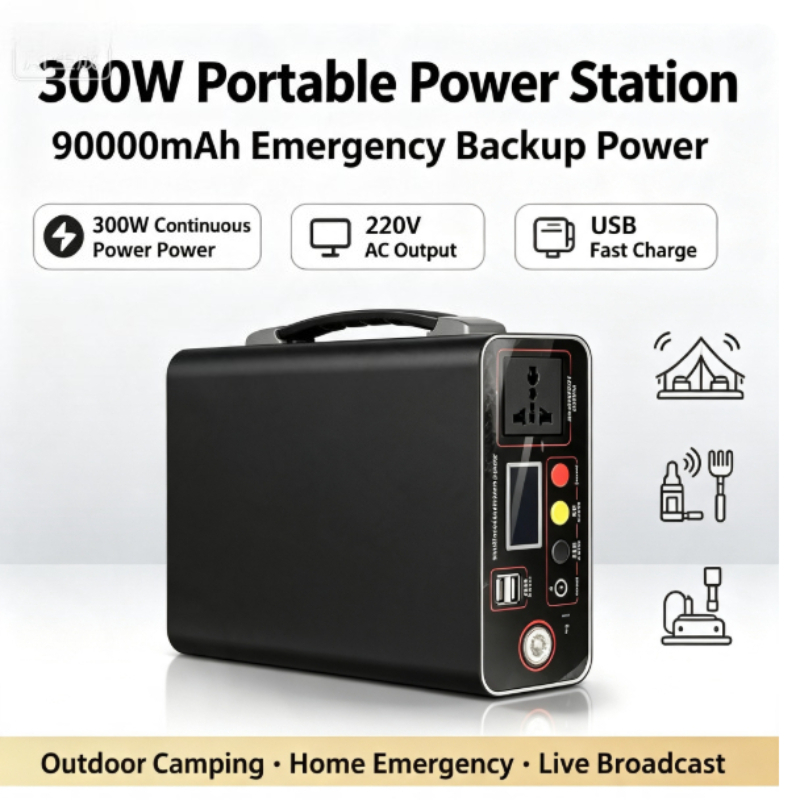 Outdoor Power Generator - Centrale Elettrica Portatile 300W 220V, 333Wh,