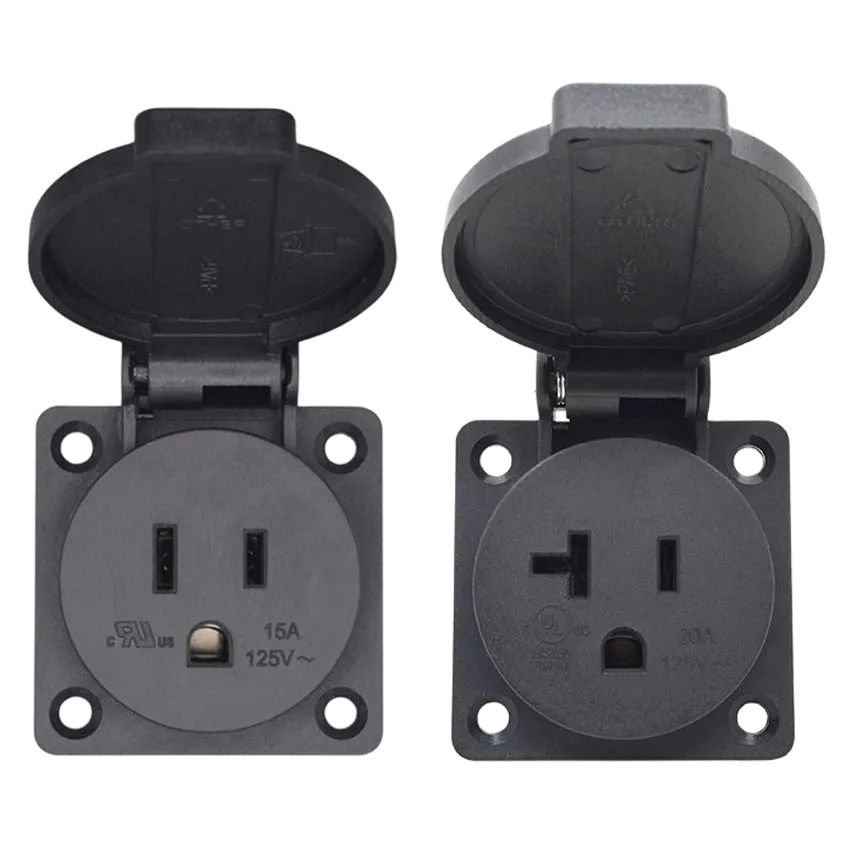 Outdoor Power Receptacle - 1 Pezzo Presa di Corrente Industriale