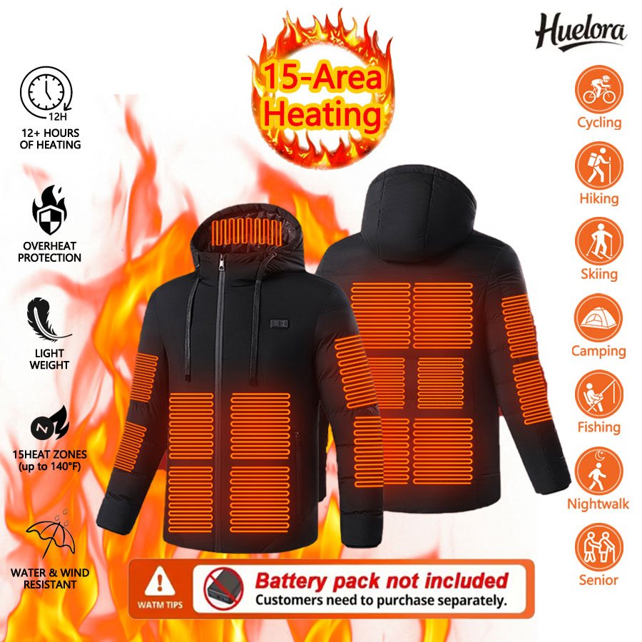 Outdoor Powersports - Huelora Giacca riscaldata da 11 aree
