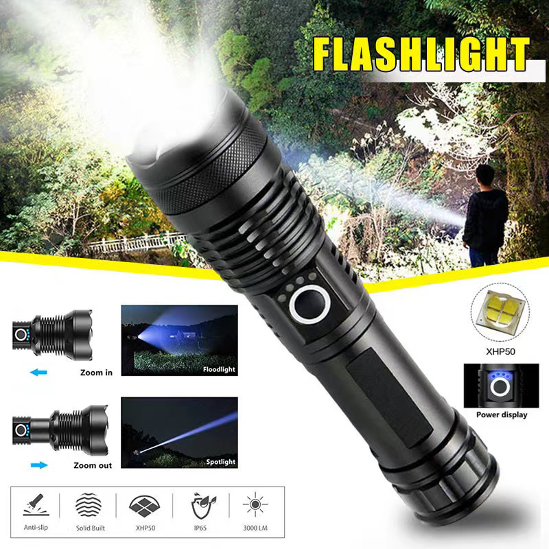 Outdoor Power Usb - Torcia a LED XHP70 ad alta