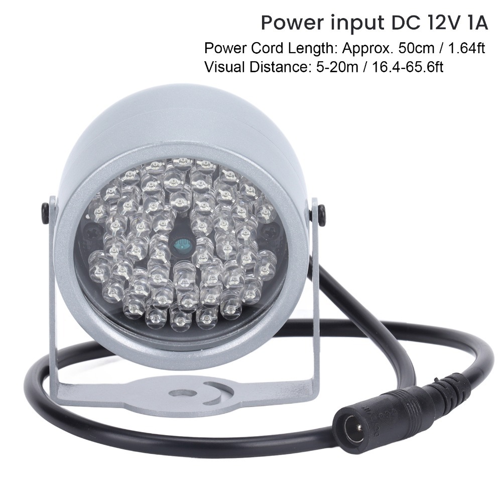 Outdoor Power Monitor - Lampada di Sorveglianza a 48 LED,