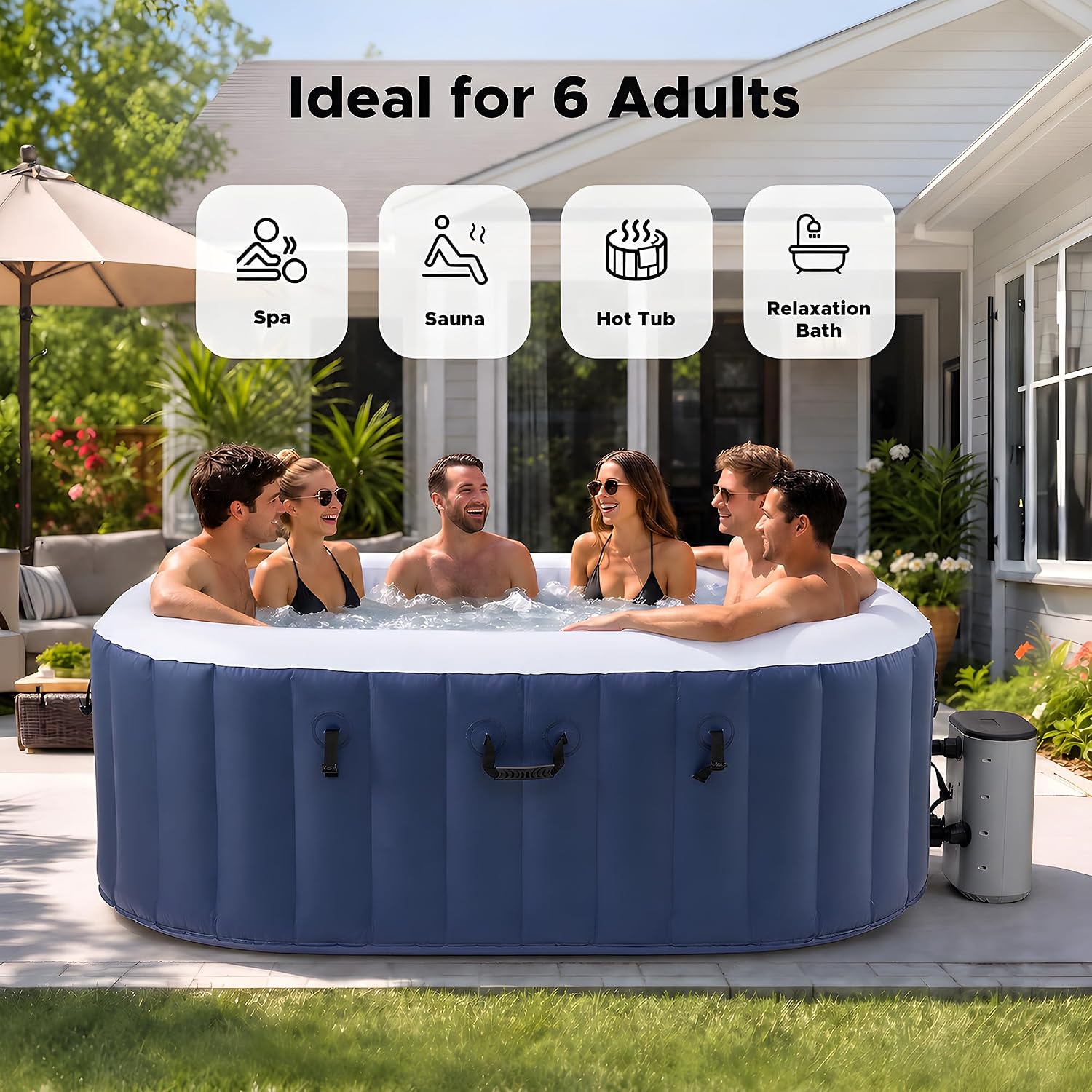 Vasca Idromassaggio Gonfiabile - Outdoor Power For Hot Tub recensione e prezzo