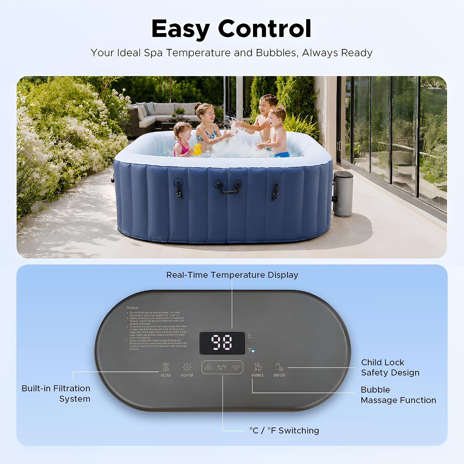 Vasca Idromassaggio Gonfiabile - Outdoor Power For Hot Tub recensione e prezzo