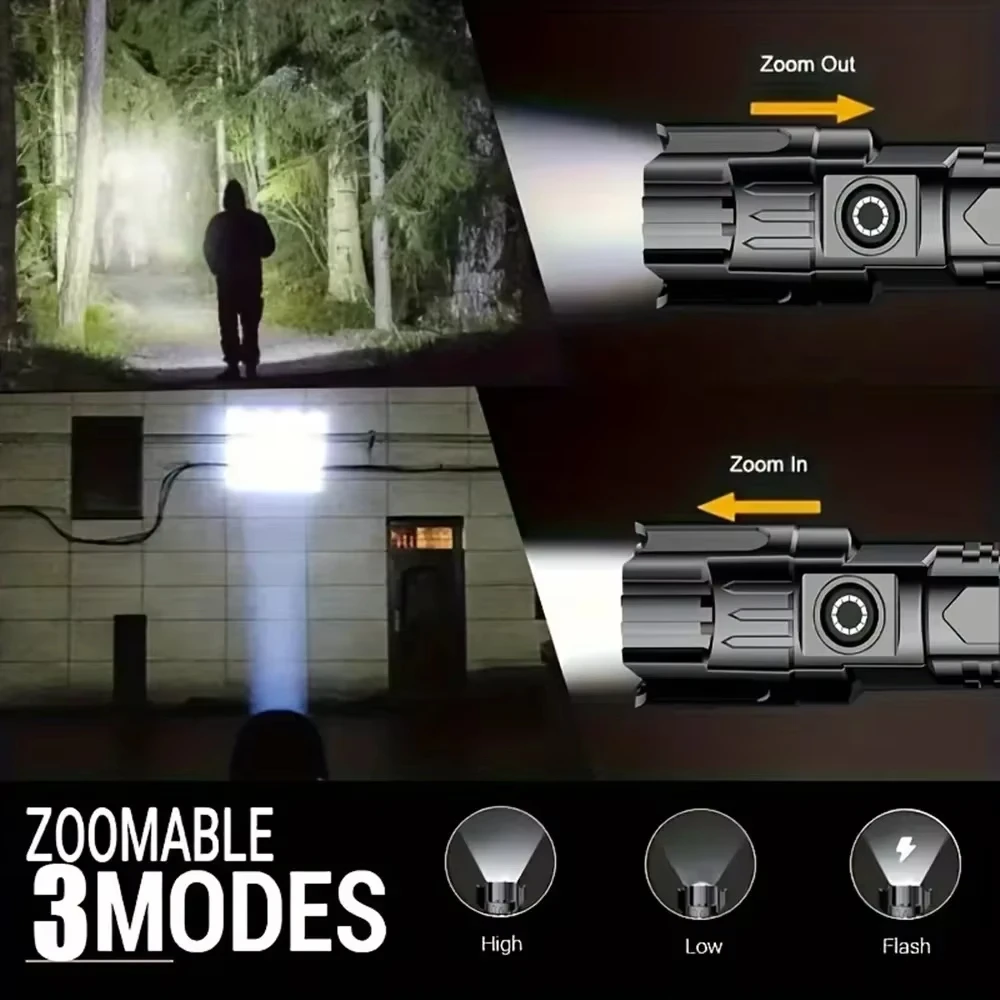 Torcia LED Tattica 2000LM, Ric - Outdoor Power Usb recensione e prezzo