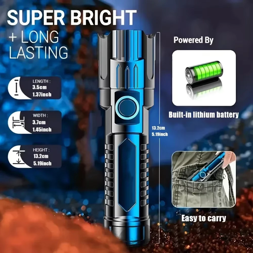 Torcia LED Tattica 2000LM, Ric - Outdoor Power Usb recensione e prezzo
