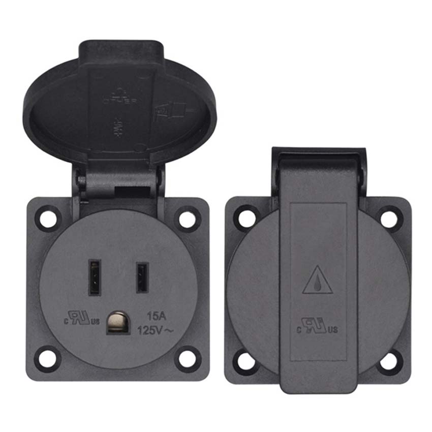 Nero 125V 15A 20A IP44 CE Amer - Outdoor Power Receptacle recensione e prezzo