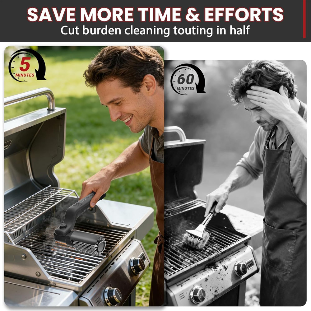 Spazzola per griglia elettrica - Outdoor Power Grill recensione e prezzo