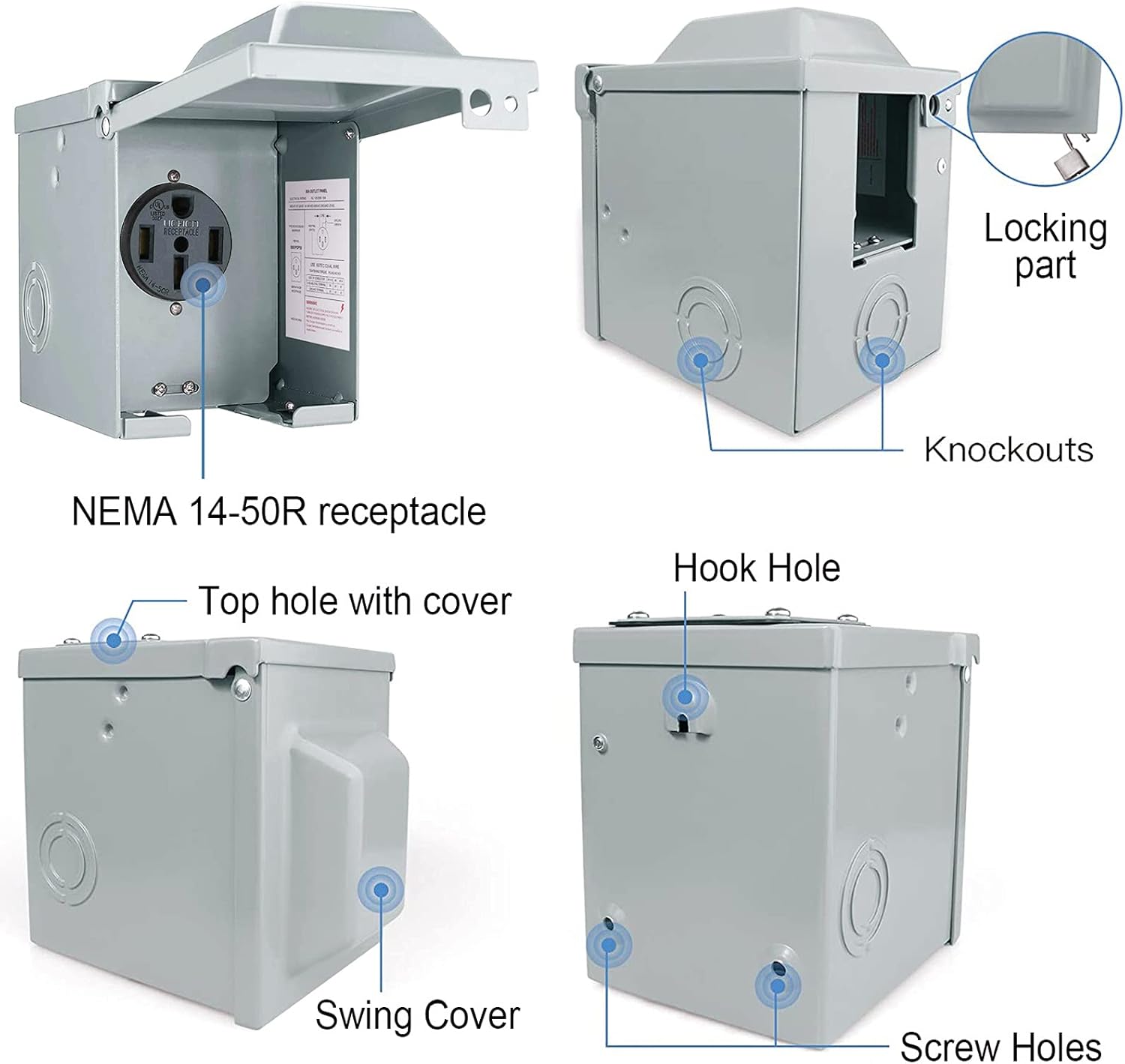 Scatola presa di corrente per  - Outdoor Power Receptacle recensione e prezzo