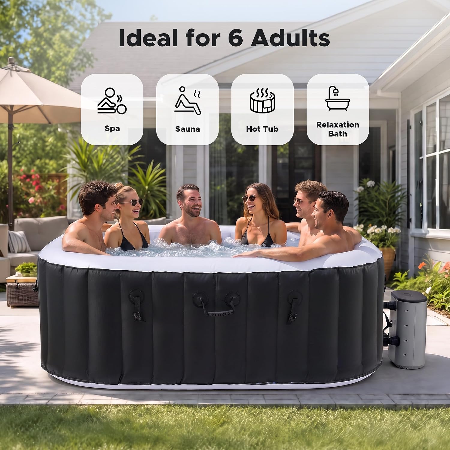 Vasca Idromassaggio Gonfiabile - Outdoor Power For Hot Tub recensione e prezzo