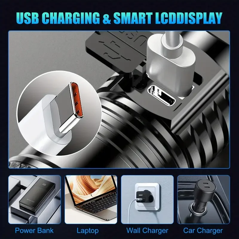 Torcia tattica a LED 2000LM To - Outdoor Power Usb recensione e prezzo